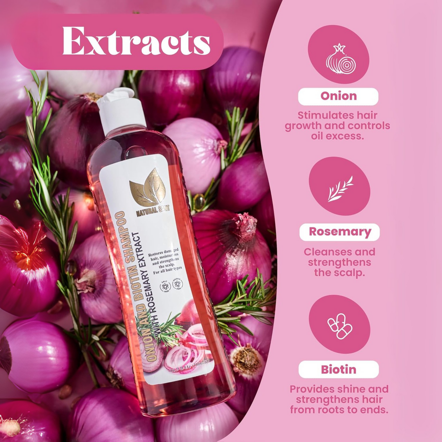 Onion Biotin & Rosemary Shampoo & Treatment Set