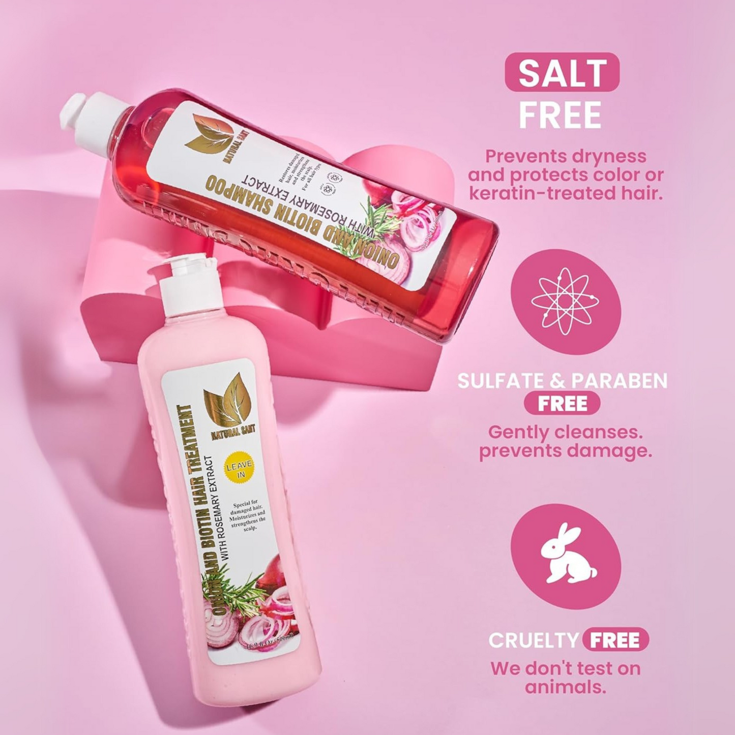 Onion Biotin & Rosemary Shampoo & Treatment Set